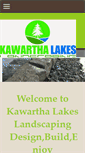 Mobile Screenshot of kawarthalakeslandscaping.com